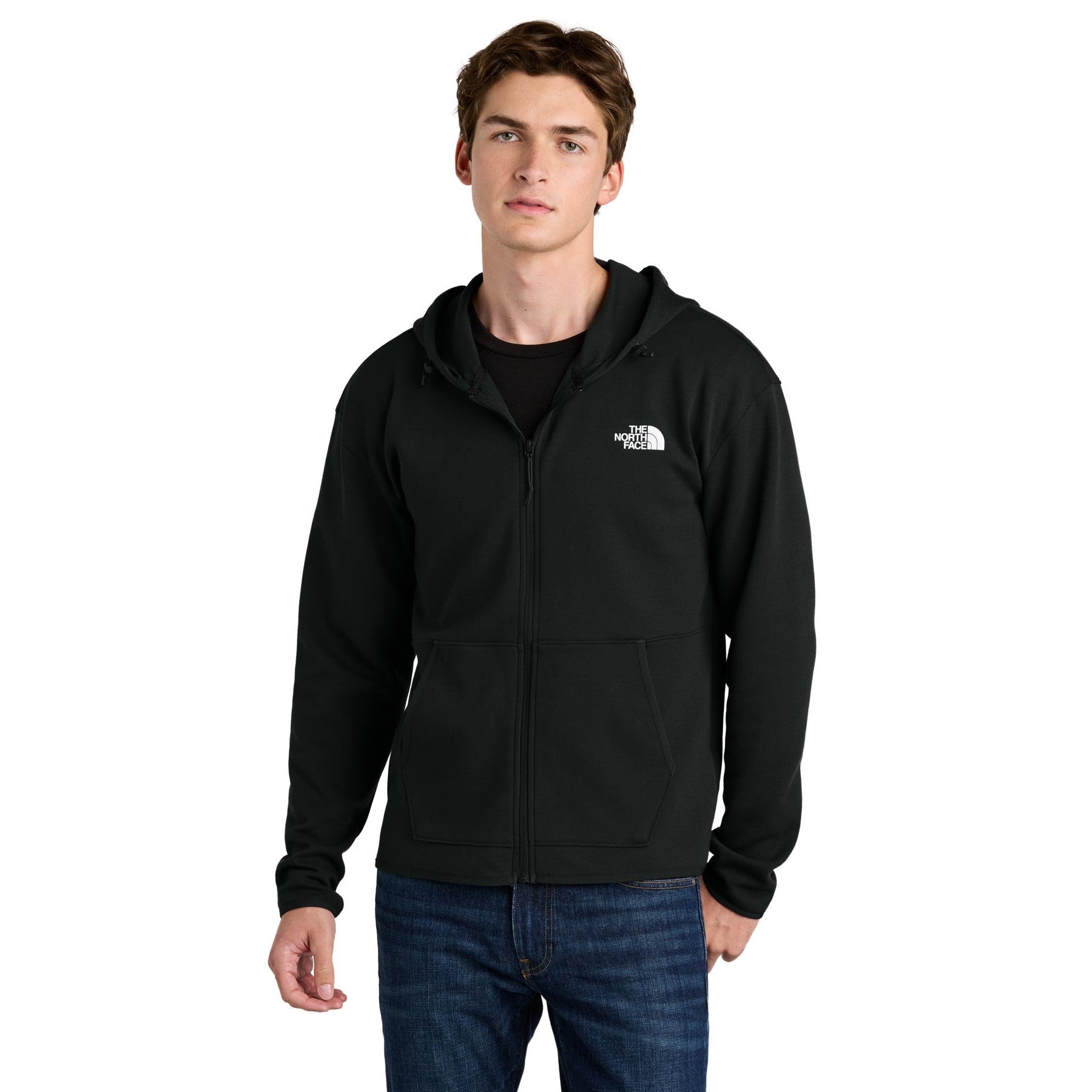 The North Face-The North Face® Double-Knit Full-Zip Hoodie NF0A8BUS-MedTech-4